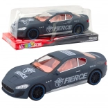 Sportauto met achterwielaandrijving matgrijs