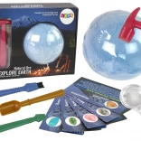 archeologische opgravingsset met mineralen en educatieve kaartjes