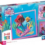 Clementoni puzzel Ariel 3×48 stukjes