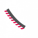 buitenste rand voor bocht 3/30° voor Carrera Evolution, Digital 132 en Digital 124 racebanen