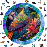 Kleurrijke vogel puzzel van houten stukjes 505 stuks