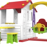 Tuinhuisje voor kinderen 3-in-1 rode dak