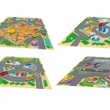 Speelkaart met metalen voertuigen 70 × 70 cm