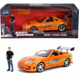 Modelauto Fast & Furious Toyota Supra 1/24 met figuur