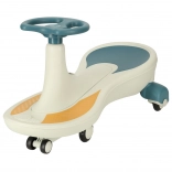 Gravitatie-step met LED-wielen en muziek, blauw-wit, 76 cm, draagvermogen 100 kg