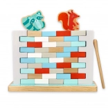 Houten balansspel BREK DE MUUR NIET