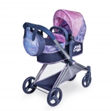 Opvouwbare 3-in-1 poppenwagen met tas MAGIC BUBBLE 73 cm