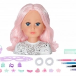 Baby Born creatieve kapperskop 22 cm met accessoires