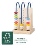 Educatieve telraam van FSC-hout small foot – reisformaat
