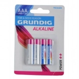 Alkalinebatterijen AAA 1,5 V 4 stuks GRUNDIG