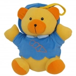Pluchen teddybeer met muziekdoosje Baby Mix, blauw
