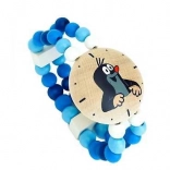 Meisjes houten horloge met de mol blauw
