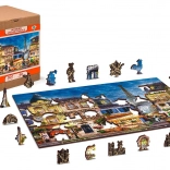Houten puzzel Ontbijt in Parijs 2in1 - 75 stukjes