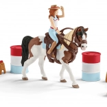 Schleich Horse Club western rijset Hannah – barrel racing set