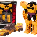 Transformerende robotische tank 2-in-1 X-Warrior geel