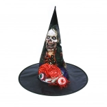 Halloweenhoed met brein en oog