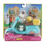 motorfiets voor pop met accessoires