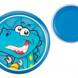 Kinderfrisbee met dinosaurussen 20 cm blauw