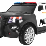 Elektrische politie-SUV voor kinderen met zwaailichten, sirene en afstandsbediening
