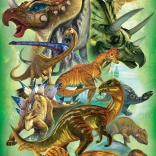 EUROGRAPHICS puzzel herbivore dinosaurussen 100 stukjes