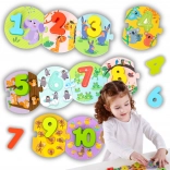 Tooky Toy Montessori educatieve puzzel voor het leren van cijfers