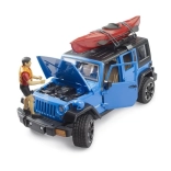 Bruder Jeep Wrangler Rubicon met kajak en figuur 1:16