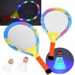 Verlichte badmintonrackets voor plezier