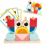 houten ruimtelijke bouwblokken krab