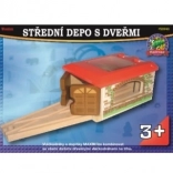 Maxim middelgroot depot voor treintjes met deuren