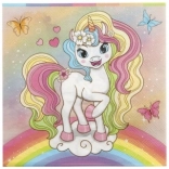 Papieren servetten Eenhoorn 33 × 33 cm, 12 stuks