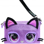 Interactieve polshandtas PURSE PETS Purdy Purrfect – paarse kat met LED-ogen