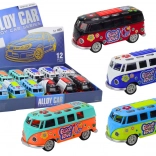 Metalen camperbus met verlichting en geluiden