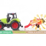 Kunststof tractor met hooischudder voor kinderen