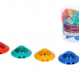 Ronde puntenslijper voor twee potloden met reservoir