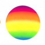 Regenboog rubberen bal 23 cm