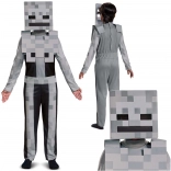 Kinderkostuum MINECRAFT Skeleton – witte skeletten 127–136 cm (7–8 jaar)