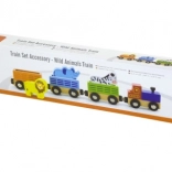 houten trein met dierentuindieren van Viga