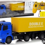 Grote R/C vrachtwagen Mercedes Arocs Blue 1:20 Container 58 cm lang