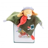 Doudou Cadeauset Pluchen knuffeldoekje Koe Aneth 27 cm