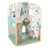 Houten activiteiten centrum Avontuur in het bos