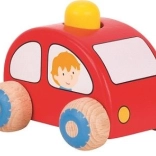 Houten autootje met toeter