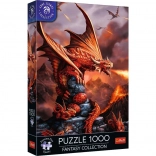 TREFL puzzel Premium Plus fantasy: vurige draak 1000 stukjes