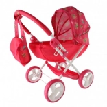 Dieproze kinderwagen voor poppen