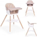 Kinder-eetstoel 2-in-1, beige, ECOTOYS