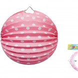 Papieren lampion bol 25 cm
