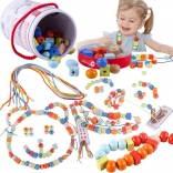 Klassieke Wereld Houten Kralen om te Rijgen - 96 stuks