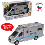 Politiewagen 19,5 cm met licht en geluid op batterijen