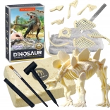 Woopie archeologieset – dinosaurus stegosaurus, opgravingen en bouwbare skelet
