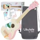 kinderhouten ukulele Classic World roze
