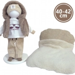 kledingset voor pop NEW BORN 40–42 cm – 5-delige set met dubbelzijdig kussentje